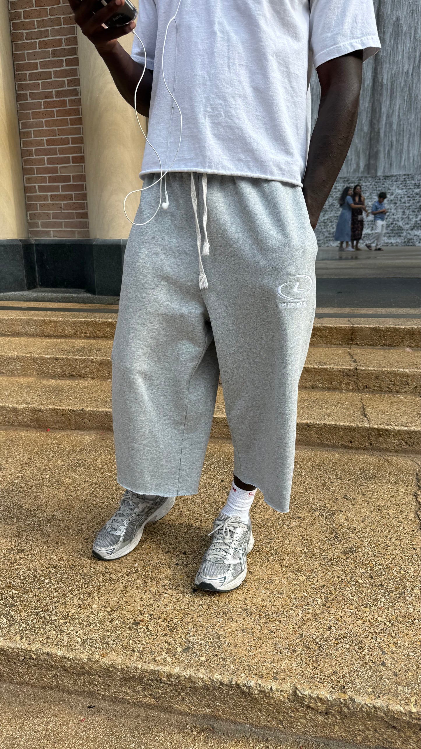 Grey 3/4 Sweats