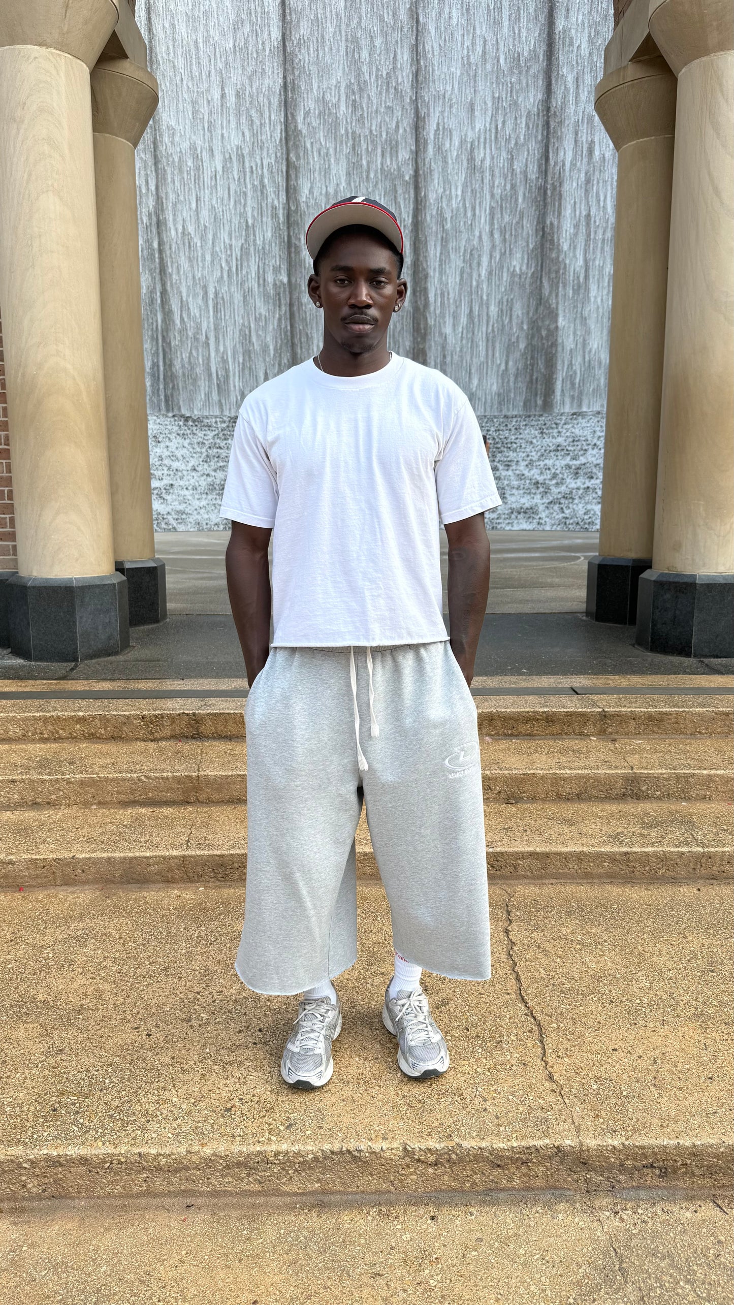 Grey 3/4 Sweats